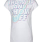 Nike Little Girl's Show Up & Show Off Logo T-Shirt White Size 5