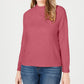 Karen Scott Women's Petite Mock-Neck Sweater  Pink Size Petite