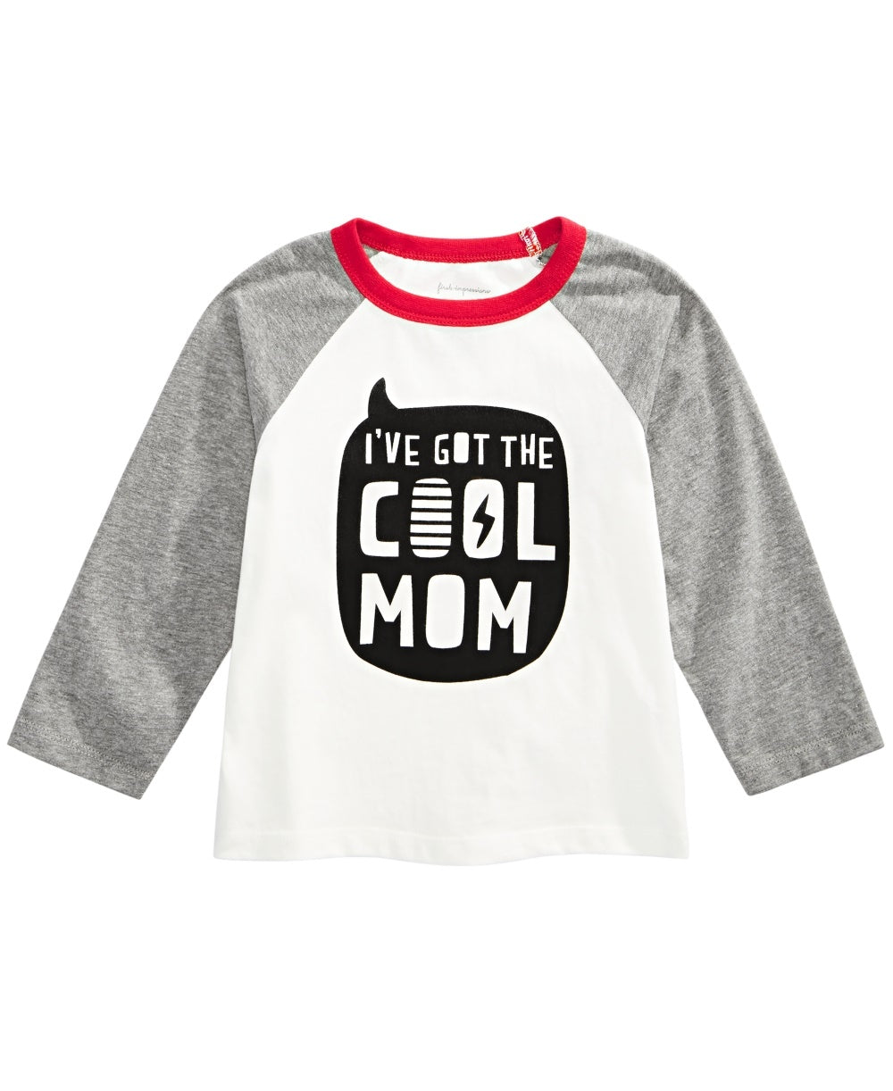 First Impressions Toddler Boys Cool Mom-Print Cotton T-Shirt White Size 4T