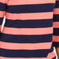 Charter Club Women's Grommet Trim Striped Top Red Size X-Small