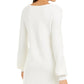 Alfani Women's Petite Ribbed-Knit Tunic Sweater Natural PS