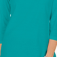 Karen Scott Women's Cotton Studded Split-Neck Top Blue Size Medium