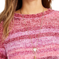 Style & Co Women's Petite Chenille Space-Dyed Sweater Pink PP