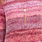 Style & Co Women's Petite Chenille Space-Dyed Sweater Pink PP