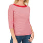 Karen Scott Women's Cotton Grommet Top Red Size XX-Large