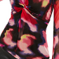INC International Concepts Women's Printed Twist Front Top Black Size Petite Small