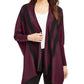 Alfani Women's Striped Open Front Cardigan Purple Size Petite Small