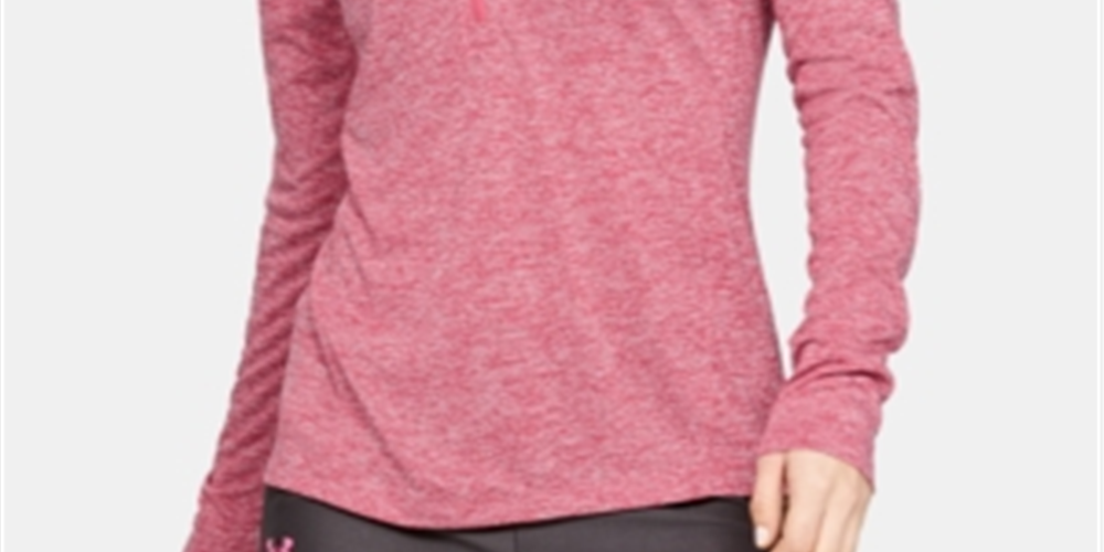 Under Armour Women's Ua Tech Half Zip Top Pink Size M