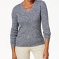 Karen Scott Women's Ribbed V-Neck Sweater Natural Size XX Large