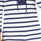 Charter Club Women's Cotton Lace Up Grommet Neck Tunic Blue Size Medium