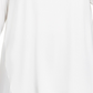 JM Collection Women's Plus Size Studded Mixed Media Top White Size 0X