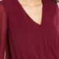 Thalia Sodi Women's Sheer-Sleeve Embellished Top  Purple Size Medium