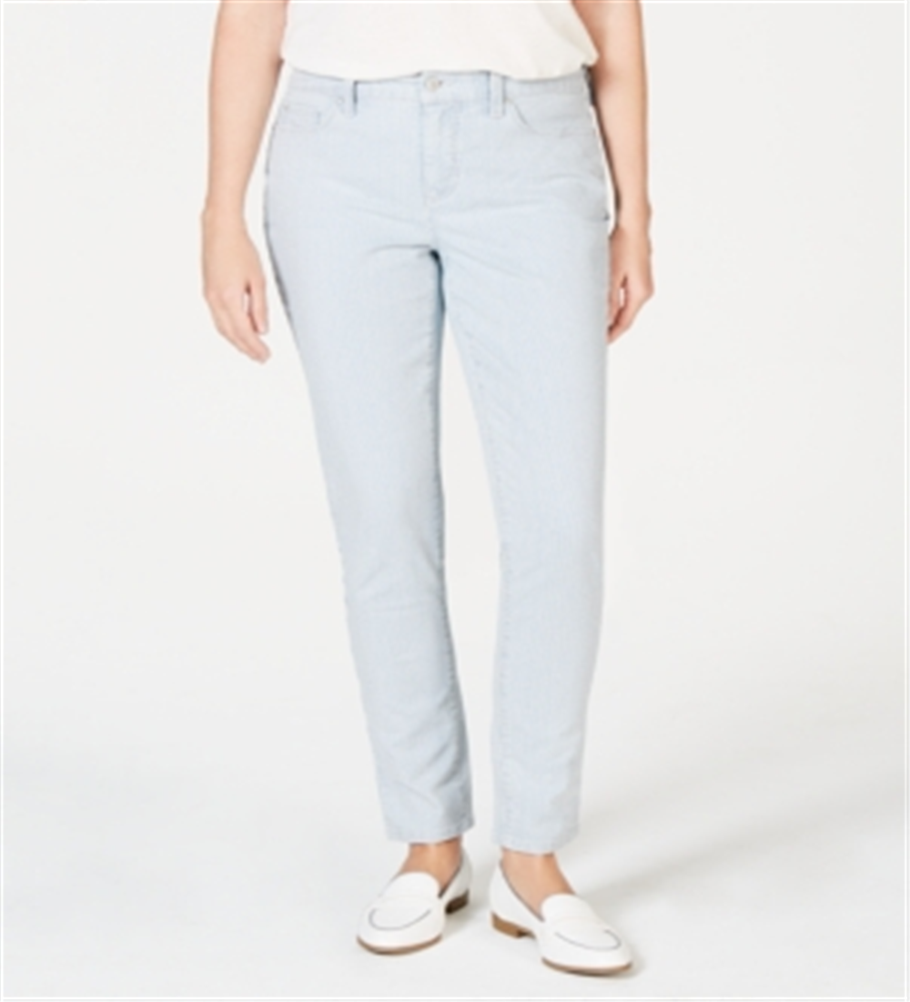 Charter Club Women's Bristol Tummy Control Skinny Ankle Jeans Blue Size 12
