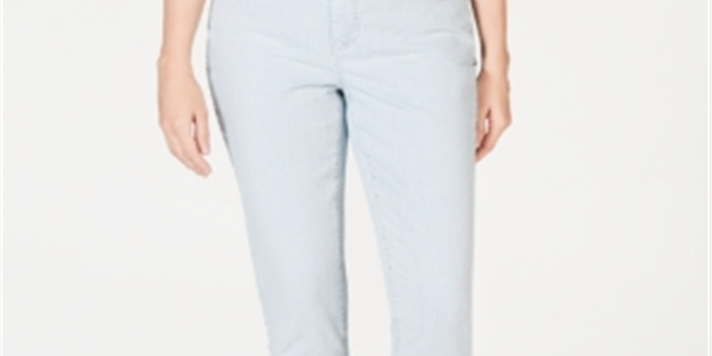 Charter Club Women's Bristol Tummy Control Skinny Ankle Jeans Blue Size 12