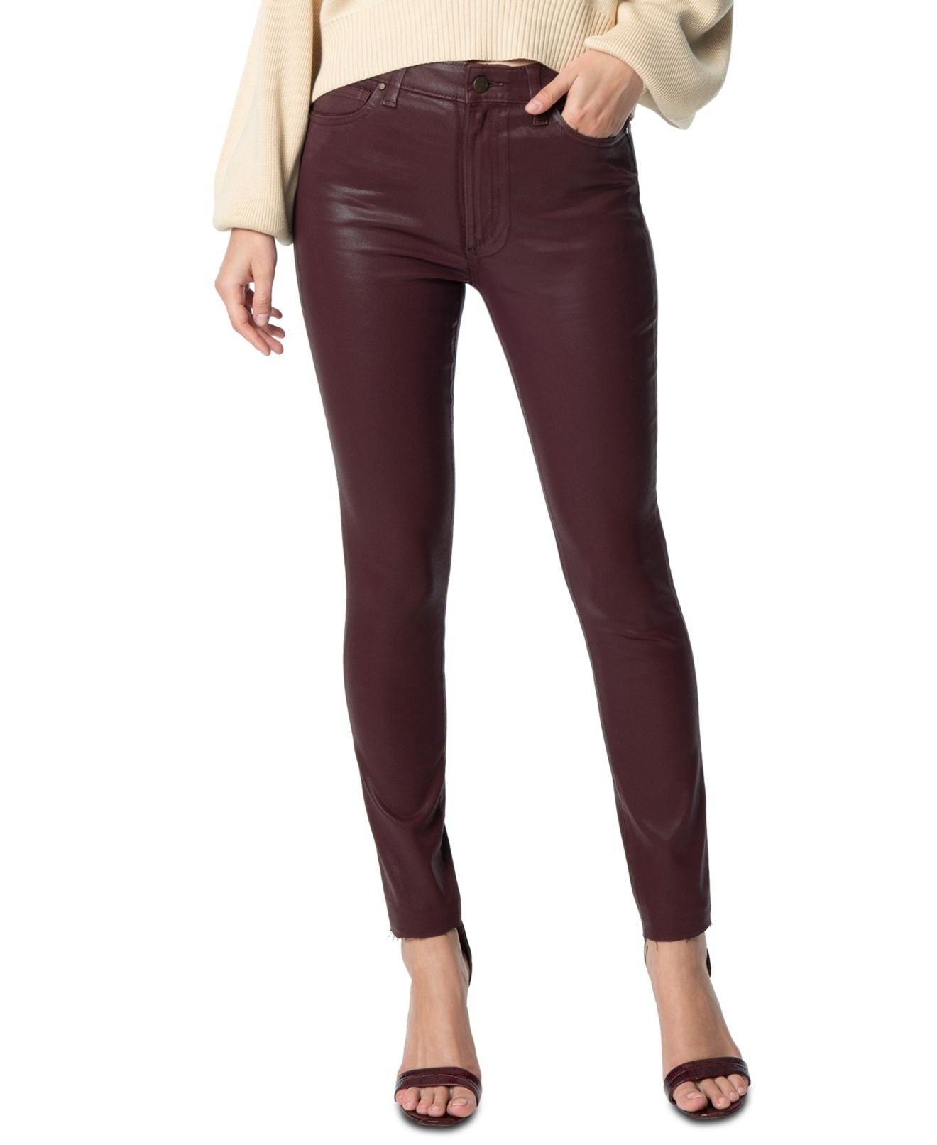 Joe's Women's Jeans Charlie High Rise Skinny Stretch Red Size 27