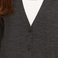 Charter Club Women's Merino Wool V Neck Cardigan Gray Size Medium