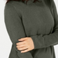 Karen Scott Women's Solid Curved Hem Tunic Green Size XX-Large