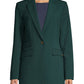 Calvin Klein Women's Three Pocket One Button Blazer Green Size 6