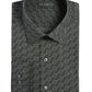 Alfani Men's Athletic Fit Print Dress Shirts Black Size 17-17.5 34-35