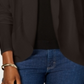 Karen Scott Women's Open Front Cardigan Brown Size X-Small
