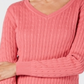 Karen Scott Women's Cotton Cable Knit Sweater Pink Size Petite L