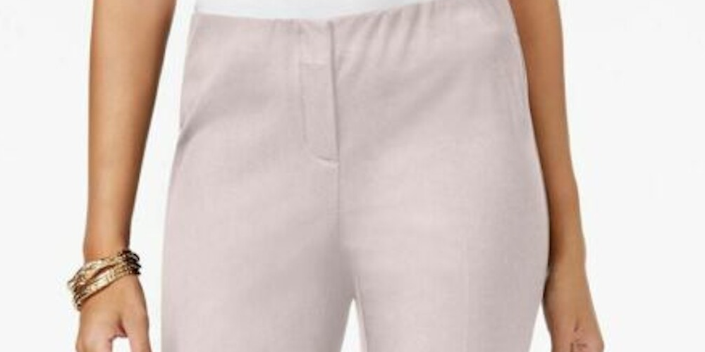 Alfani Women's Skinny Pants Pink Size 2 Petite