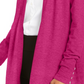 Charter Club Women's Open Front Cardigan Pink Size X-Large