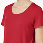 JM Collection Women's Shirttail Hem Top Pink Size Petite X-Large