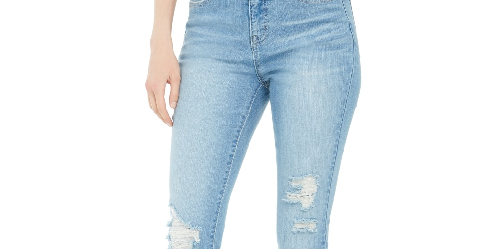 Style & Co Women's Skinny Ankle Jeans  Blue Size 14