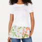 Tommy Hilfiger Women's Twist-Hem Layered-Look Top  White Size X-Large