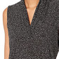 Anne Klein Women's Tess Triple Pleat Sleeveless Top Black Size XXS