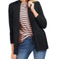 Charter Club Women's Shawl Collar Mixed Stitch Sweater Black Size Petite Medium
