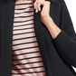 Charter Club Women's Shawl Collar Mixed Stitch Sweater Black Size Petite Medium