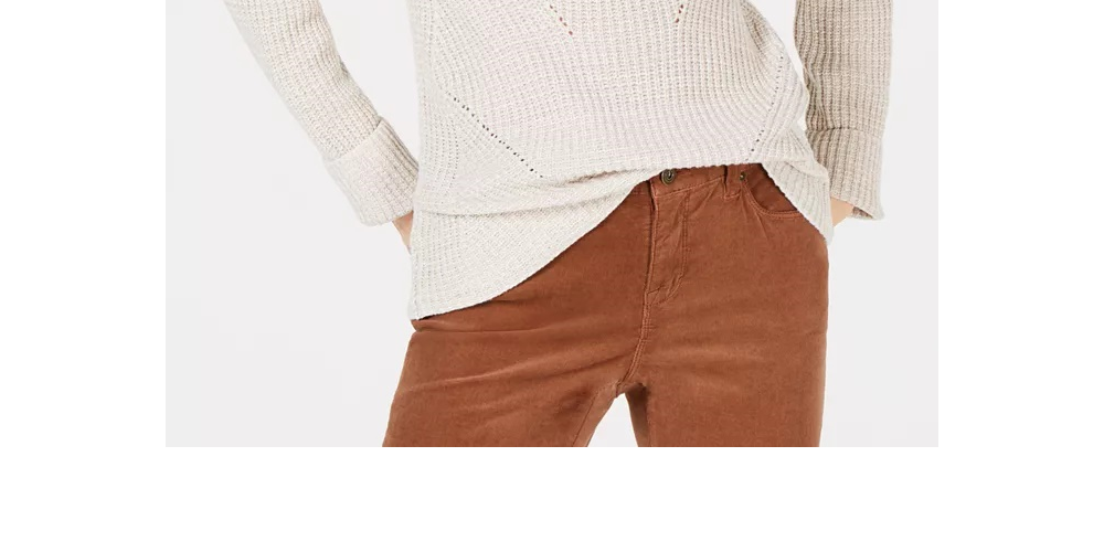 Style & Co Petite Marled-Knit Sweater Lt Beige Size Petite X-Large