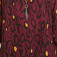 JM Collection Women's Printed Necklace Top Wine Size XX-Large