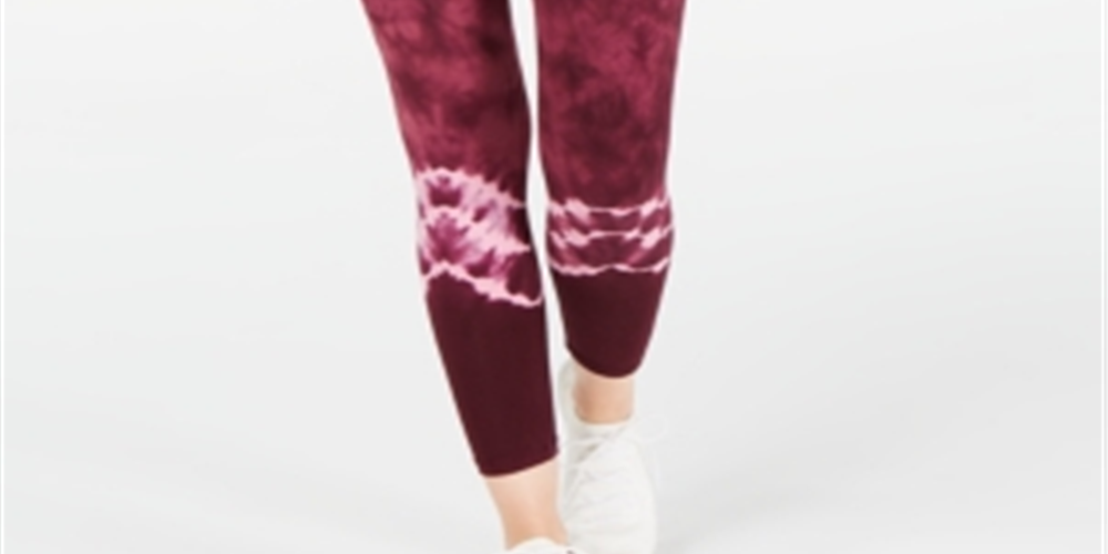 Ideology Women's Acid Wash Active Wear Skinny Leggings Purple Size Small