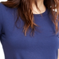 Maison Jules Women's Tie Sleeve Knit Top Blue Size Small