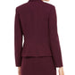 Calvin Klein Women's Collarless Open Front Jacket Purple Size 6