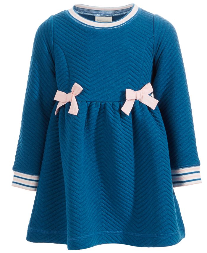 First Impressions Infant Girls Quilted Dress Blue Size 24 Months