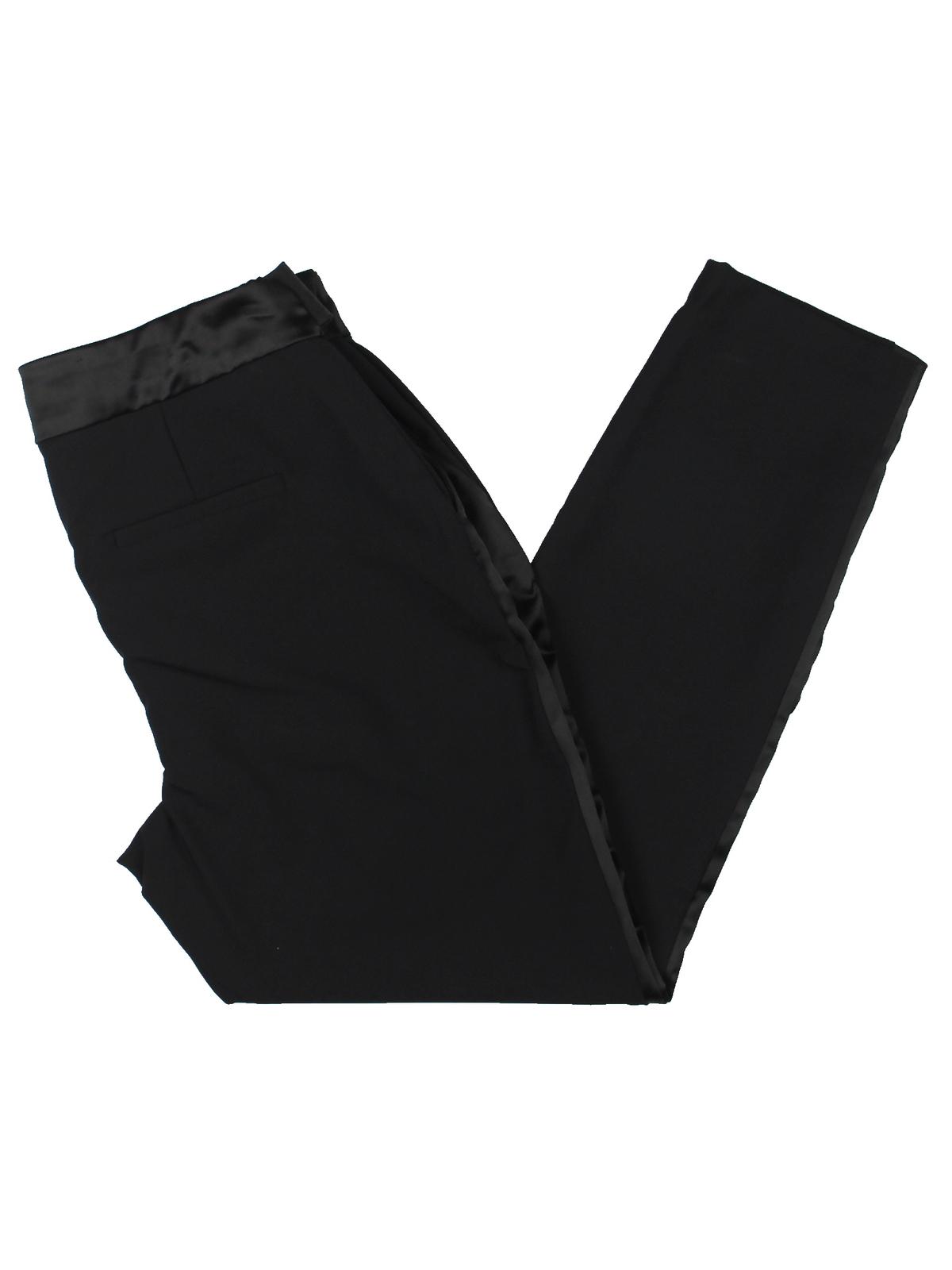 INC International Concepts Women's Ankle Bow Detailed Dress Pants Black Size 12