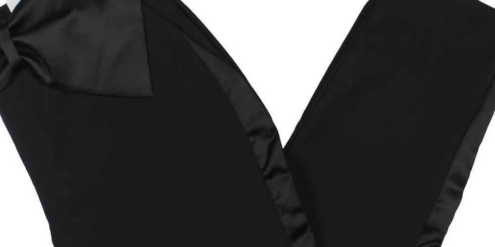INC International Concepts Women's Ankle Bow Detailed Dress Pants Black Size 12