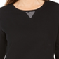 Karen Scott Women's Striped Trim Top Black Size Petite Small