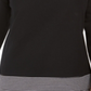 Karen Scott Women's Striped Trim Top Black Size Petite Small