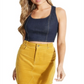 Guess Women's Paula Denim Crop Top Blue Size X-Small