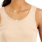 Style & Co Women's Cotton Tank Top Beige Size X-Large
