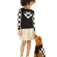 Charter Club Little Girls Buffalo Check Family Sweater White Size 2T