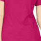 Karen Scott Women's Lace Up Layered Look Top Pink Size Medium
