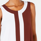 Alfani Women's Colorblocked Sleeveless Top Brown Size Petite X-Large