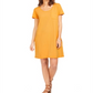 Style & Co Women's One Pocket T-Shirt Dress Yellow Size Small