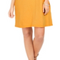 Style & Co Women's One Pocket T-Shirt Dress Yellow Size Small